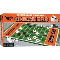 MASTER PIECES Oregon State Beavers Checkers Board Game