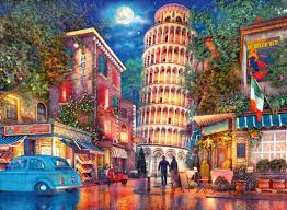 RAVENSBURGER 500-PIECE PUZZLE Streets of Pisa