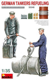 MINIART 1/35 WWII German Tankers Refueling (2) w/Drums (2) & Cans (4)
