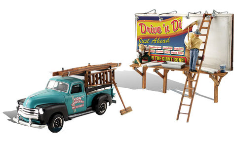 WOODLAND SCENICS HO Vehicle: Sign Slingers