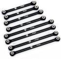 POWER HOBBY  Aluminum Suspension Link Set, for Traxxas TRX-4M, Black