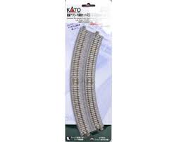 KATO N Unitrack Concrete Tie Double Track Superelevated Easement Curve R12-3/8"/R11"
