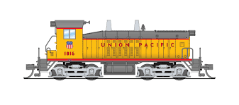 BROADWAY LIMITED N  EMD SW7 Switcher, UP 1816, Yellow & Gray, Paragon4 Sound/DC/DCC