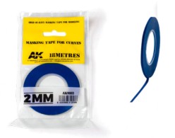 AKI Blue Masking Tape for Curves 2mm