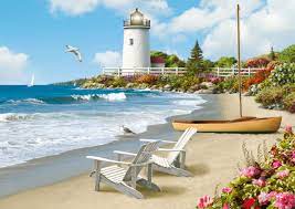 RAVENSBURGER  300-PIECE PUZZLE Sunlit Shores Large Format