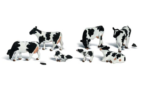 WOODLAND SCENICS O Figures: Holstein Cows