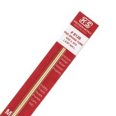 K&S 5/32"x12" Round Brass Tube .014 Wall (1)