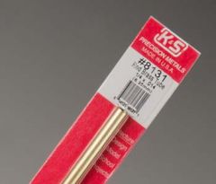 K&S 1/4"x12" Round Brass Tube .014 Wall (1)