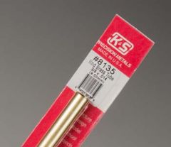 K&S  3/8"x12" Round Brass Tube .014 Wall (1)