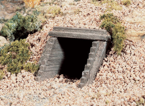 WOODLAND SCENICS N Culvert: Timber (2/pk)