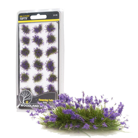 WOODLAND SCENICS Tufts: Violet Flowering Grass (21/pk)