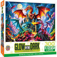 MASTER PIECES 300-PIECE PUZZLE Triad of Fire Glow