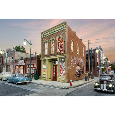 WOODLAND SCENICS HO Toy&Hobby Junction Built-&-Ready Landmark Structures(R) Assembled with Interior Light