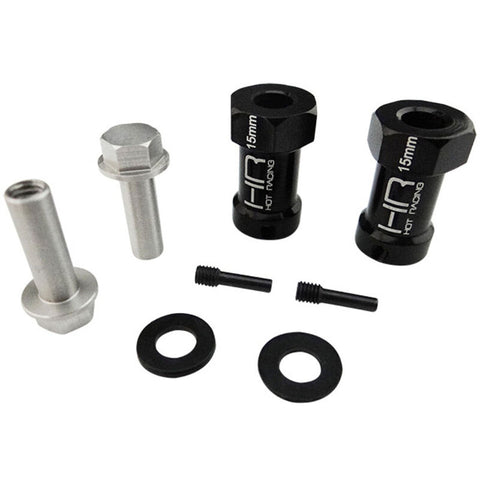 HOT RACING 15mm Wheel Hub Extensions 12mm Hex