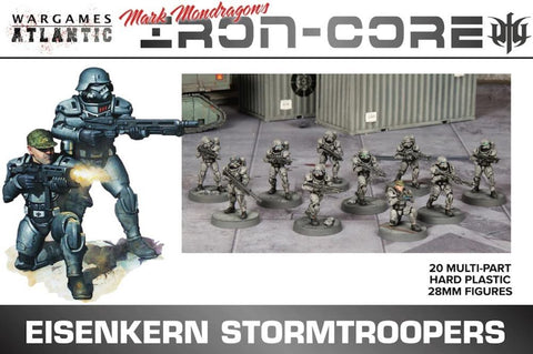 WARGAMES ATLANTIC	 28mm Iron Core: Eisenkern Stormtroopers (20)