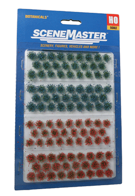 WALTHERS HO Grass Tufts - pkg(104) 1/4" 0.6cm Tall -- Wildflower Patches