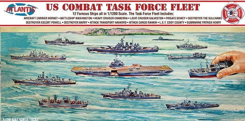 ATLANTIS  1/1200 US Combat Task Force Fleet Set: 12 Different Ships