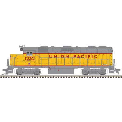 ATLAS N EMD GP39-2 Phase I - LokSound and DCC - Master(R) Gold -- Union Pacific #1234 (Armour Yellow, gray, red frame stripe)