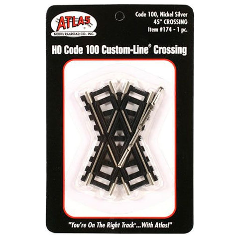 HO 45-DEGREE CROSSING CODE 100