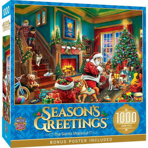 MASTER PIECES 1000-PIECE PUZZLE The Santa Stakeout