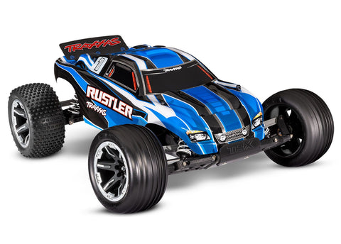 TRAXXAS RUSTLER RTR W/USB-C BLUE