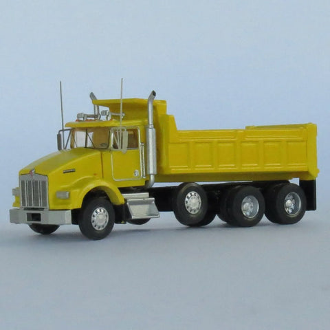 N KENWORTH T800 DUMP TRUCK 4-AXLE YELLOW