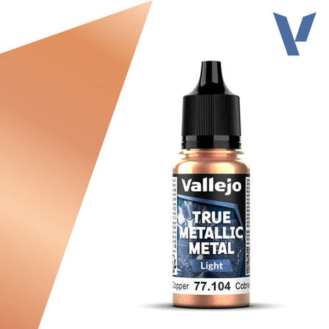 VALLEJO 18ml Bottle Ancient Copper (Light) True Metallic Metal