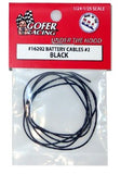 GOFER 1/24-1/25 Battery Cables Black