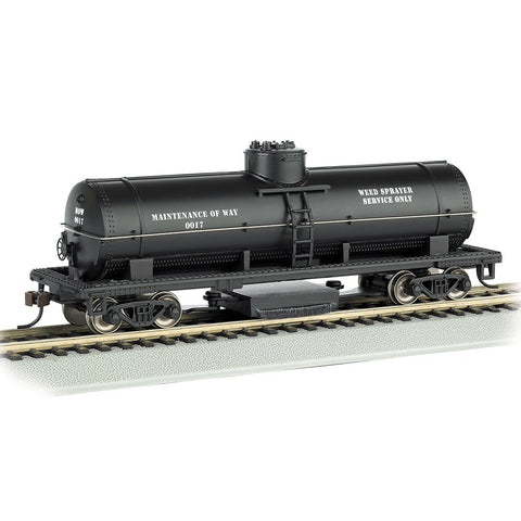 BACHMANN Track Cleaning Tank Car - Ready-to-Run - Silver Series(R) -- Maintenance-of-Way (Black)