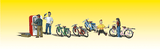 WOODLAND SCENICS N Figures: Bicycle Buddies