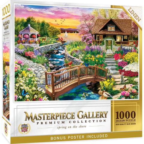 MASTER PIECES 1000-PIECE PUZZLE Masterpiece Gallery - Spring on the Shore