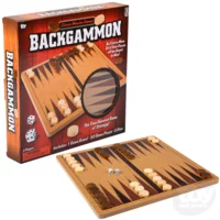 TOY NETWORK 10" Wooden Backgammon