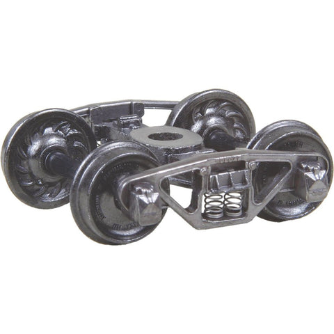 KADEE #556 HO Vulcan Double Truss Self Centering Trucks with 33" Ribbed Back Wheels - Metal Fully Sprung