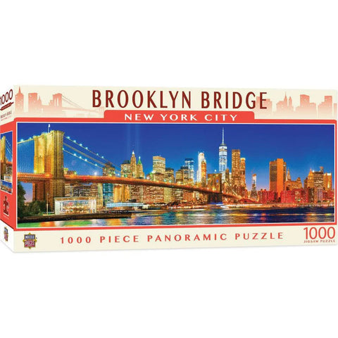 MASTER PIECES 1000-PIECE PUZZLE Brooklyn Bridge, New York City Panoramic