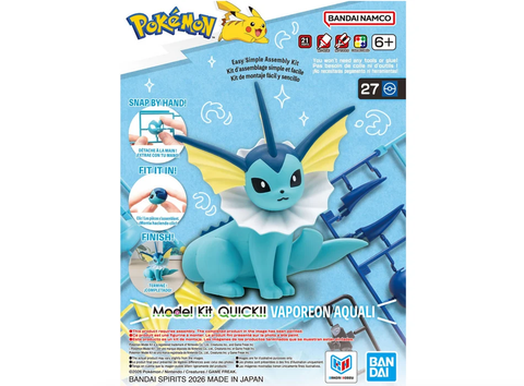 BANDAI Pokemon Quick!! #27 Vaporeon