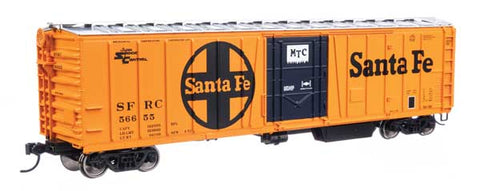 WALTHERS 50' AAR Mechanical Refrigerator Car - Ready-to-Run -- Santa Fe #56655