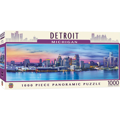 MASTER PIECES 1000-PIECE PUZZLE Detroit, Michigan Panoramic