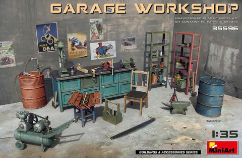 MINIART 1/35 Garage Workshop: Equipment & Tools
