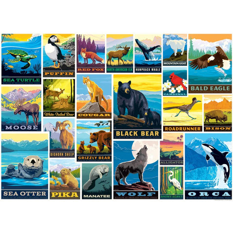MASTER PIECES 1000-PIECE PUZZLE Wildlife Lovers