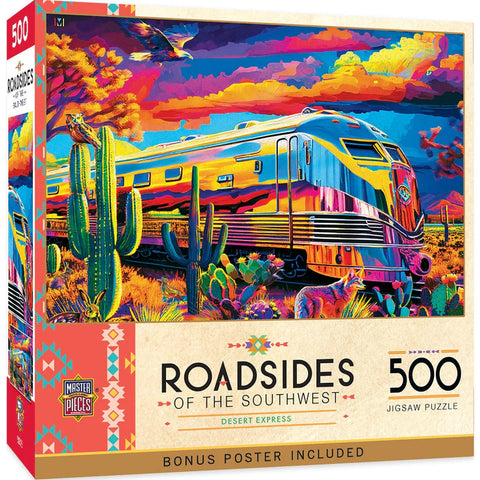 MASTER PIECES 500-PIECE PUZZLE Roadsides of the Southwest - Desert Express