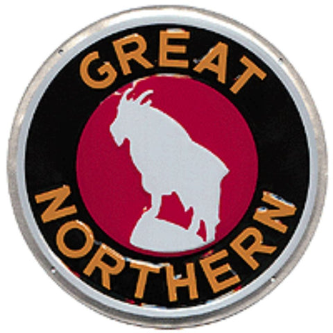 MICROSCALE Embossed Die-Cut Metal Sign -- Great Northern