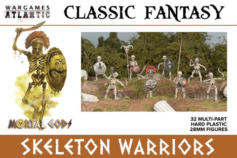 WARGAMES ATLANTIC  28mm Classic Fantasy: Skeleton Warriors (32)