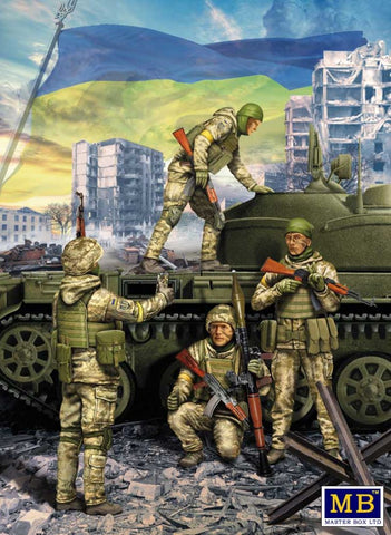MASTER BOX 1/35 Russian-Ukrainian War: Ukrainian Soldiers Defense of Kyiv March 2022 (4)
