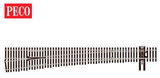 PECO HO Code 83 Left Hand No.8 Turnout Electrofrog