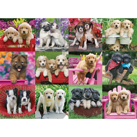 RAVENSBURGER 500-PIECE PUZZLE Puppy Pals