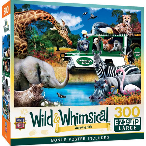 MASTER PIECES 300-PIECE PUZZLE EZ GRIP  Watering Hole