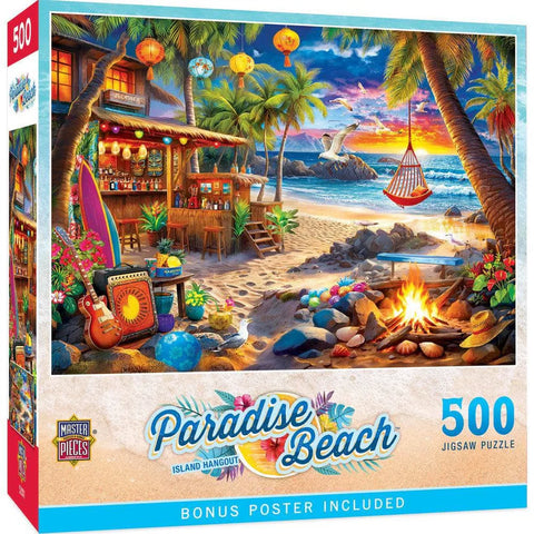 MASTER PIECES 500-PIECE PUZZLE Paradise Beach - Island Hangout
