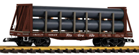 PIKO G D&RGW Bulkhead Flat w/ Pipe Load