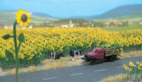 WALTHERS HO Sunflower Field -- Kit pkg(60)