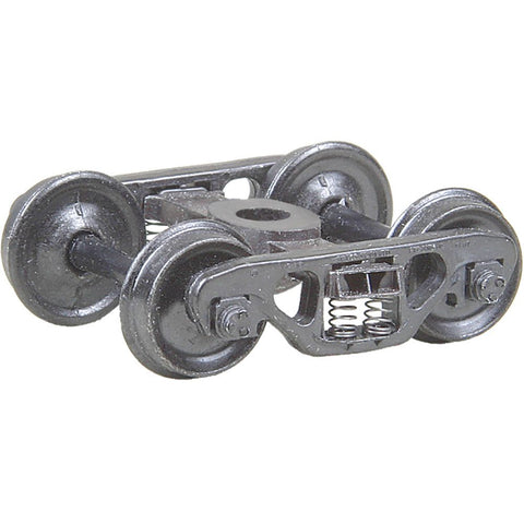 KADEE #558 HO Barber® S-2 70-Ton Roller Bearing Self Centering Trucks with 33" Smooth Back Wheels - Metal Fully Sprung